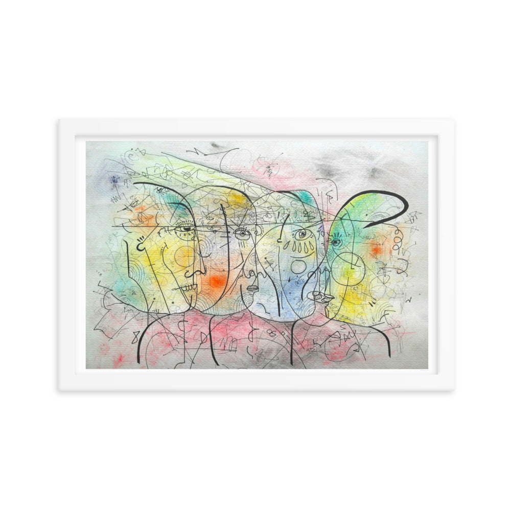 Encuentro Framed poster