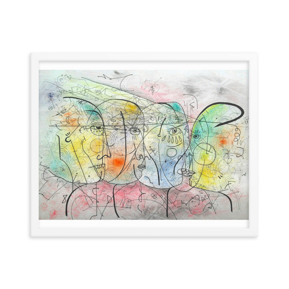 Encuentro Framed poster