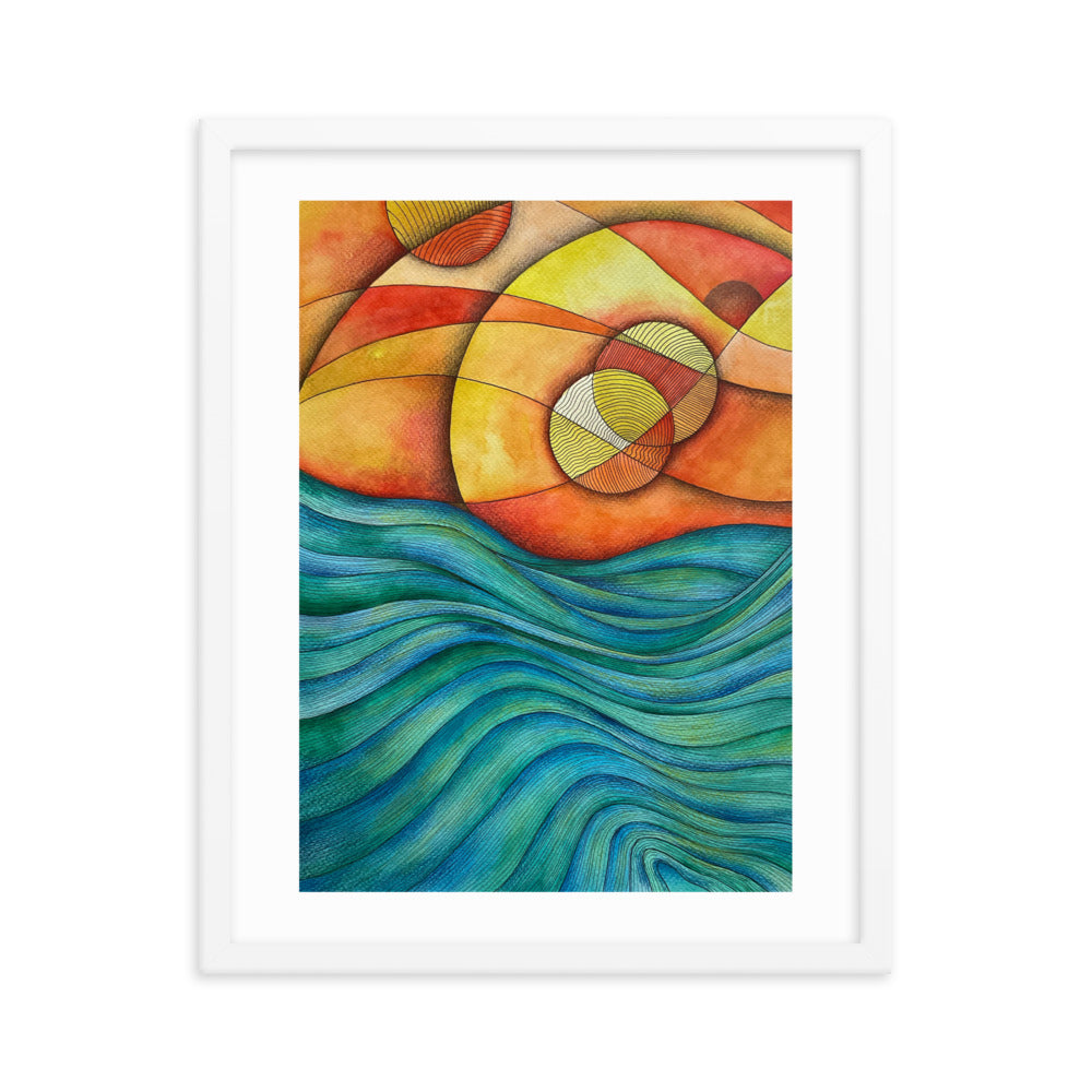 Sunset Framed poster