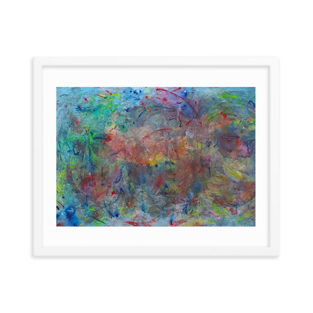 Color contact Framed poster