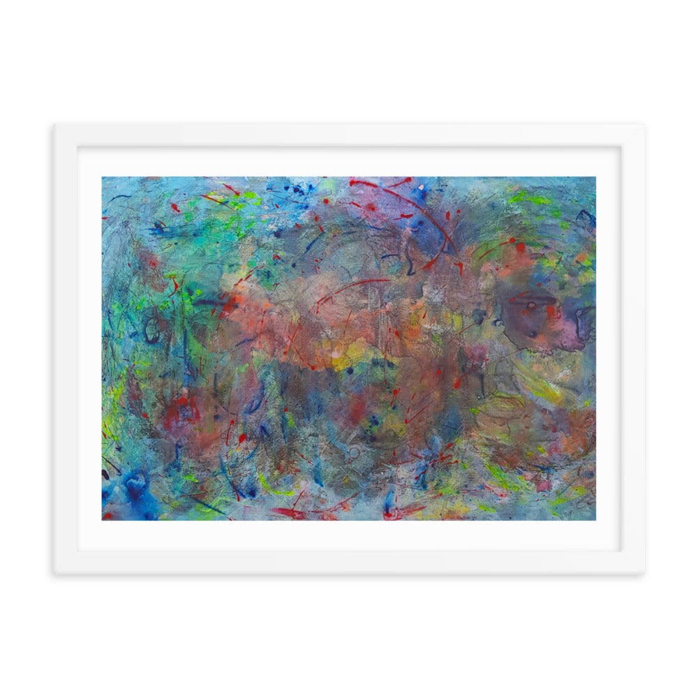 Color contact Framed poster