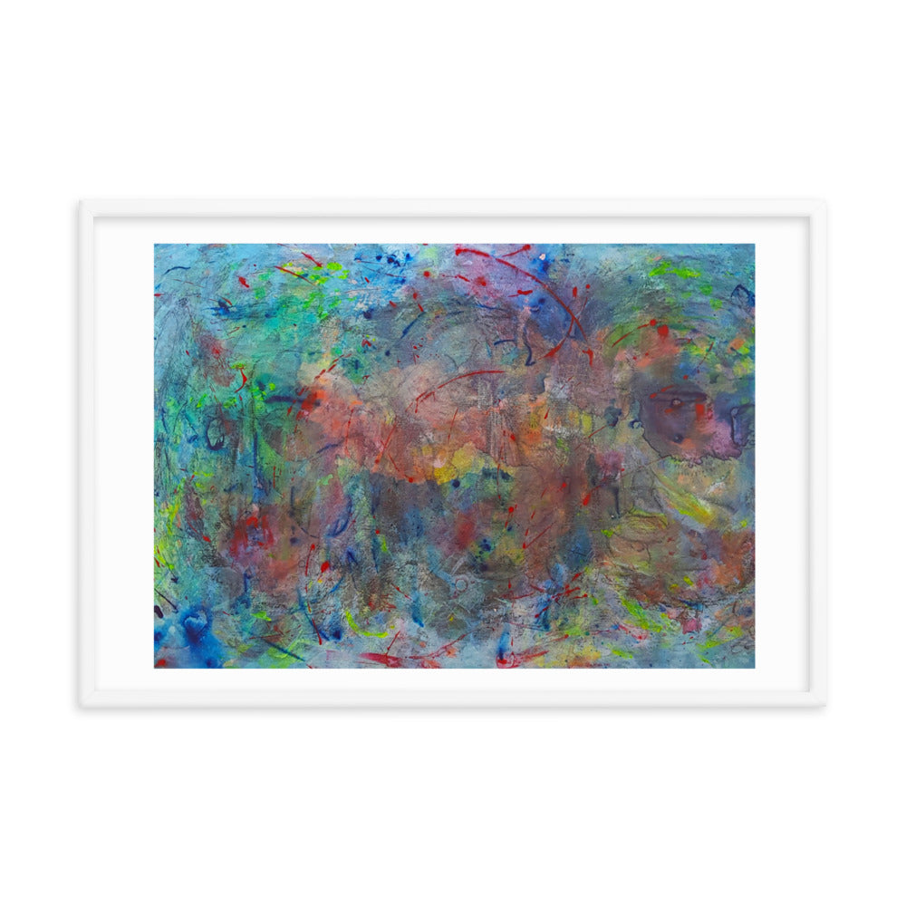 Color contact Framed poster