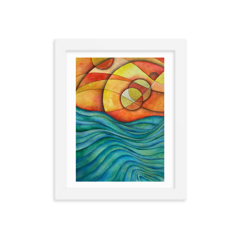 Sunset Framed poster