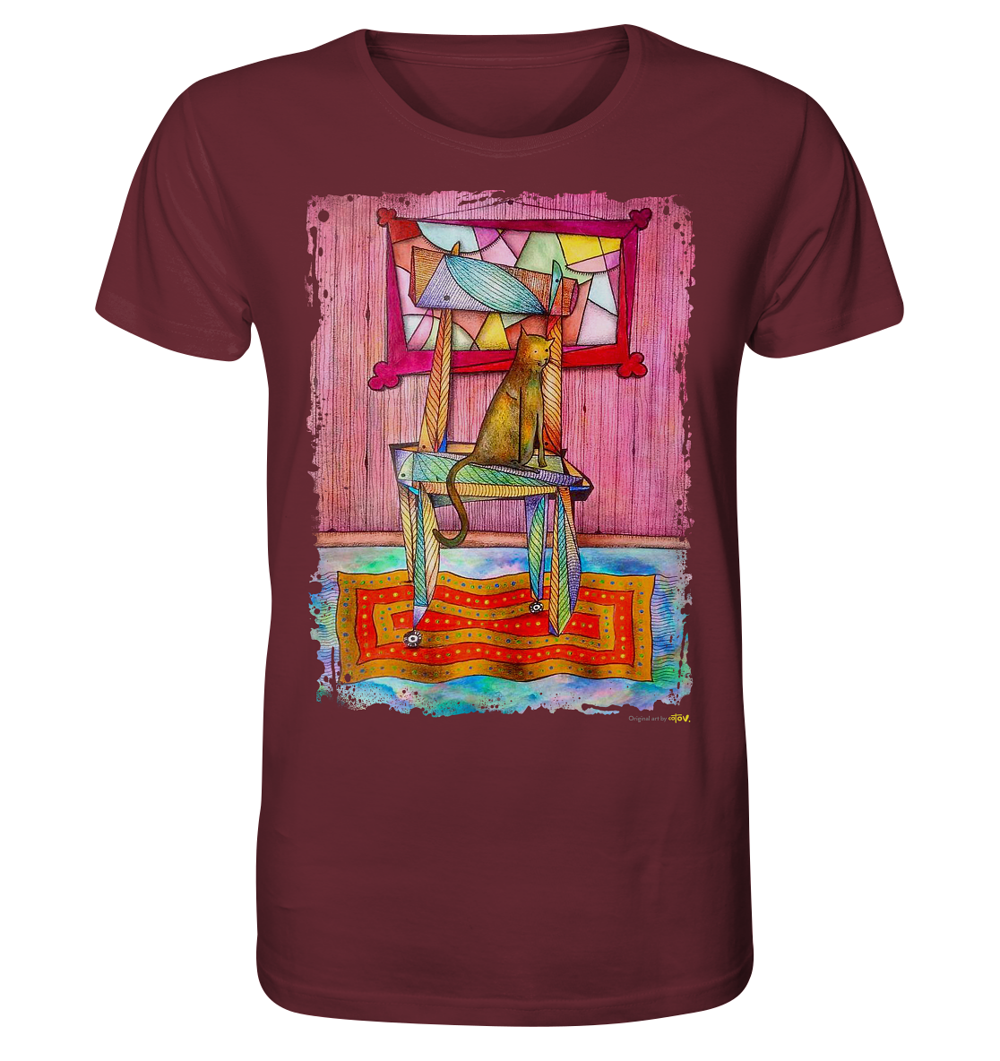 Cat on chair Organic Shirt