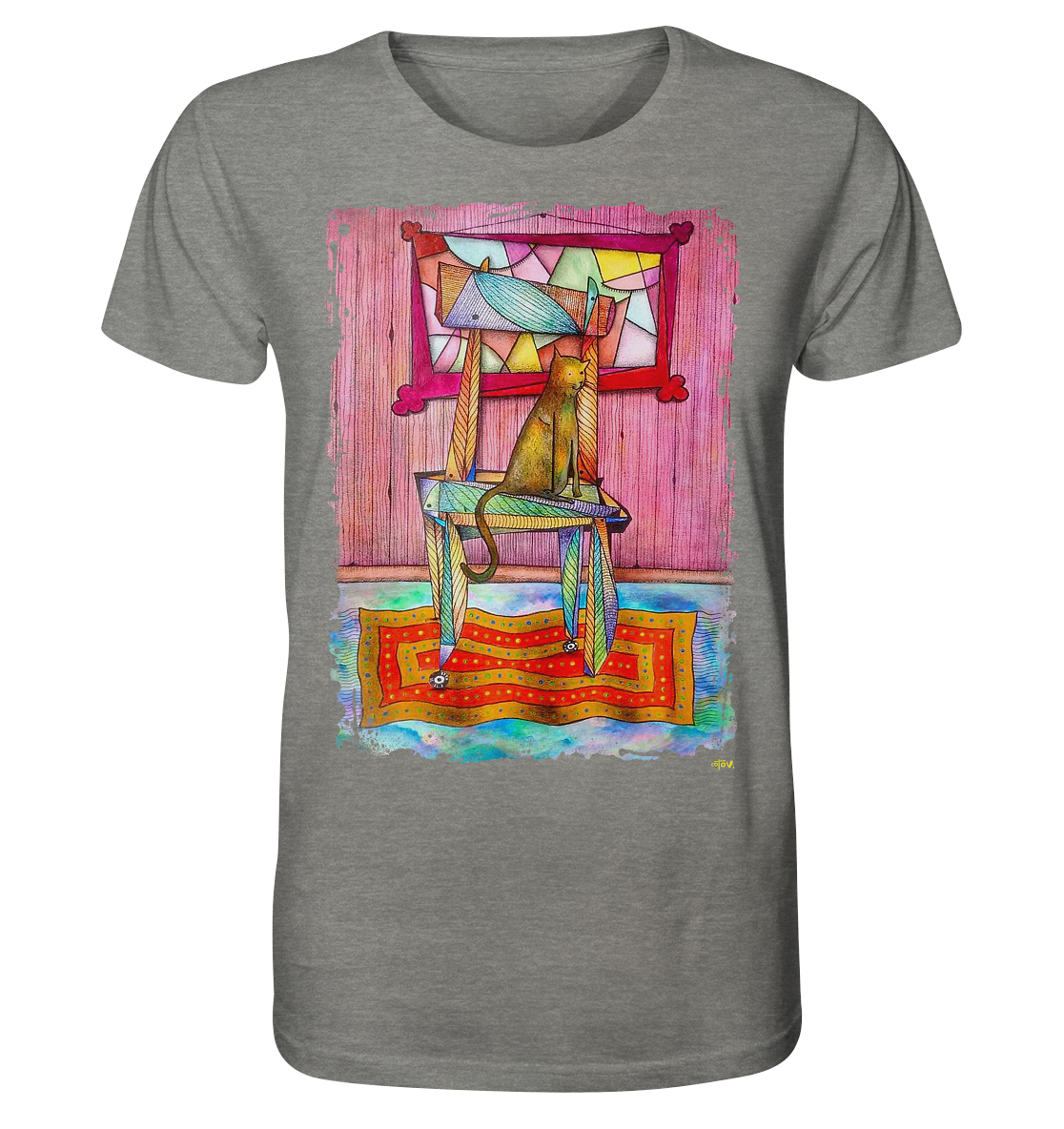 Cat on chair Organic Shirt