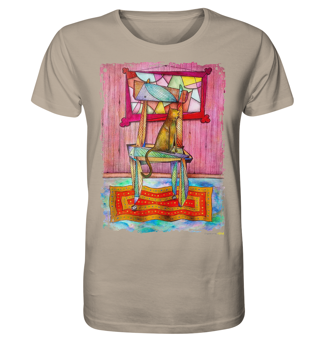 Cat on chair Organic Shirt