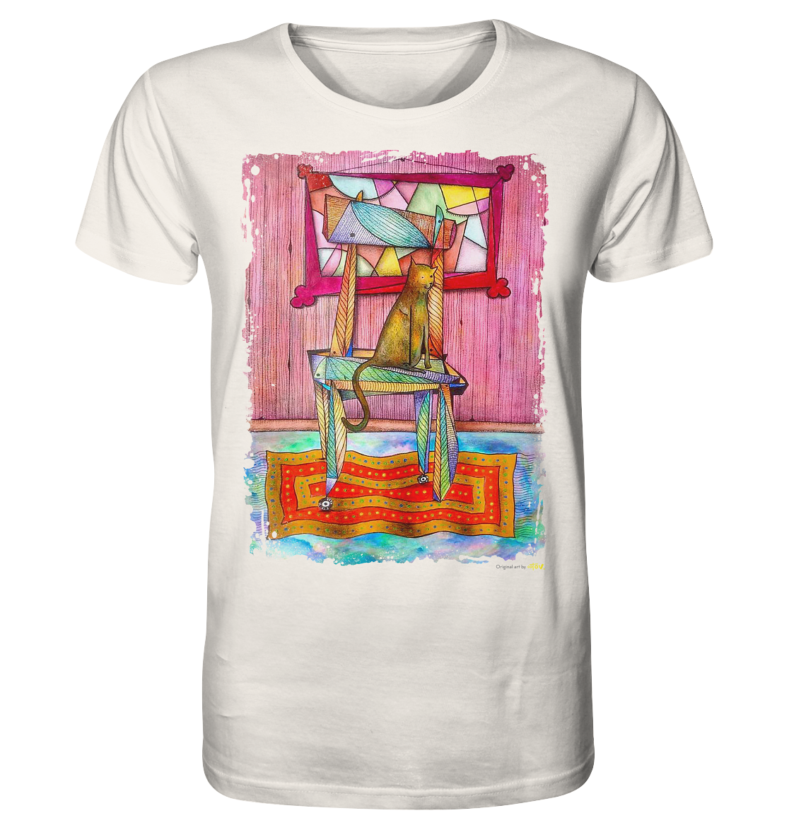 Cat on chair Organic Shirt