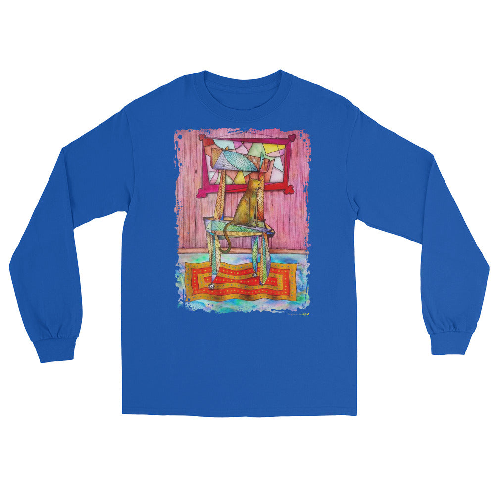 Cat on chair Long Sleeve Shirt