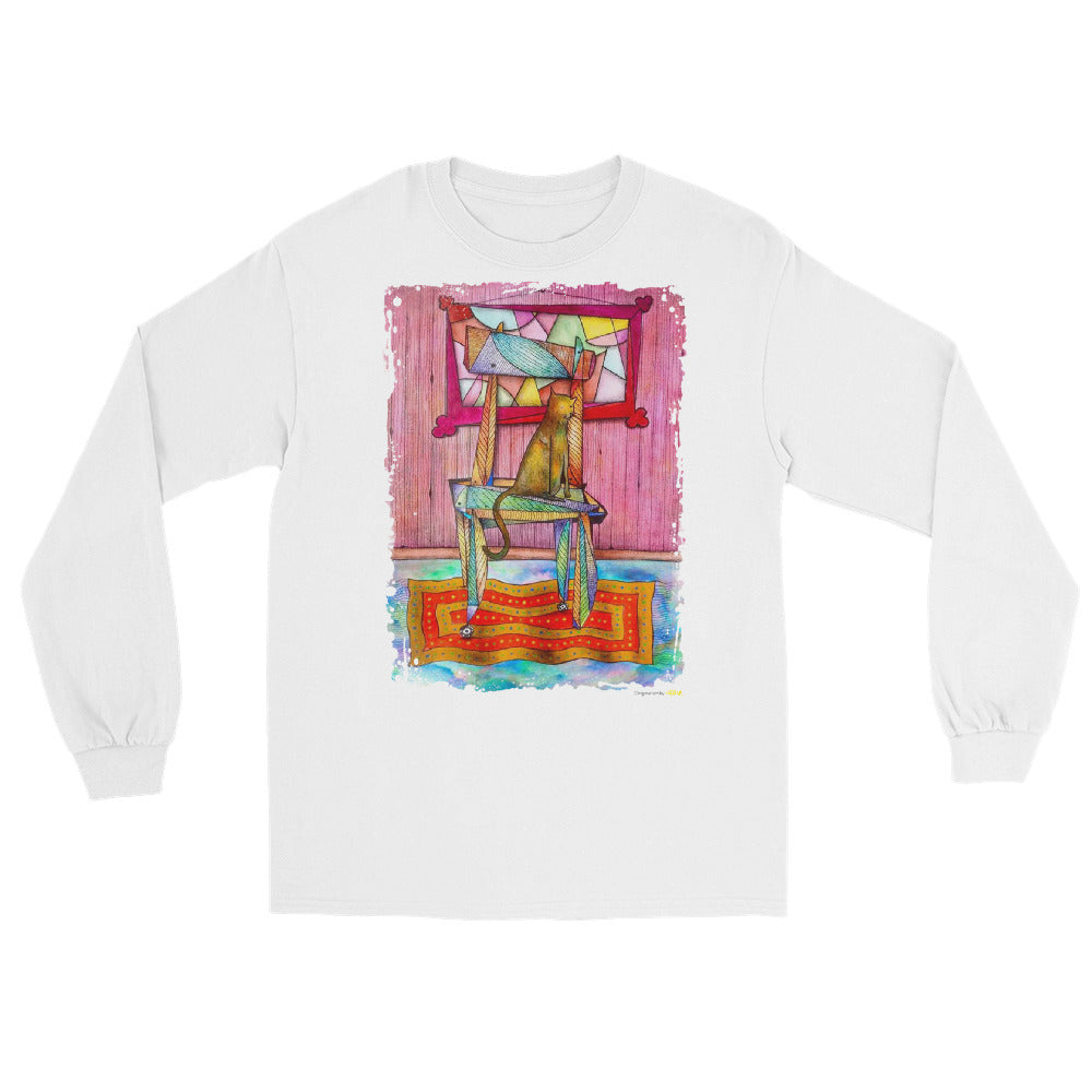 Cat on chair Long Sleeve Shirt