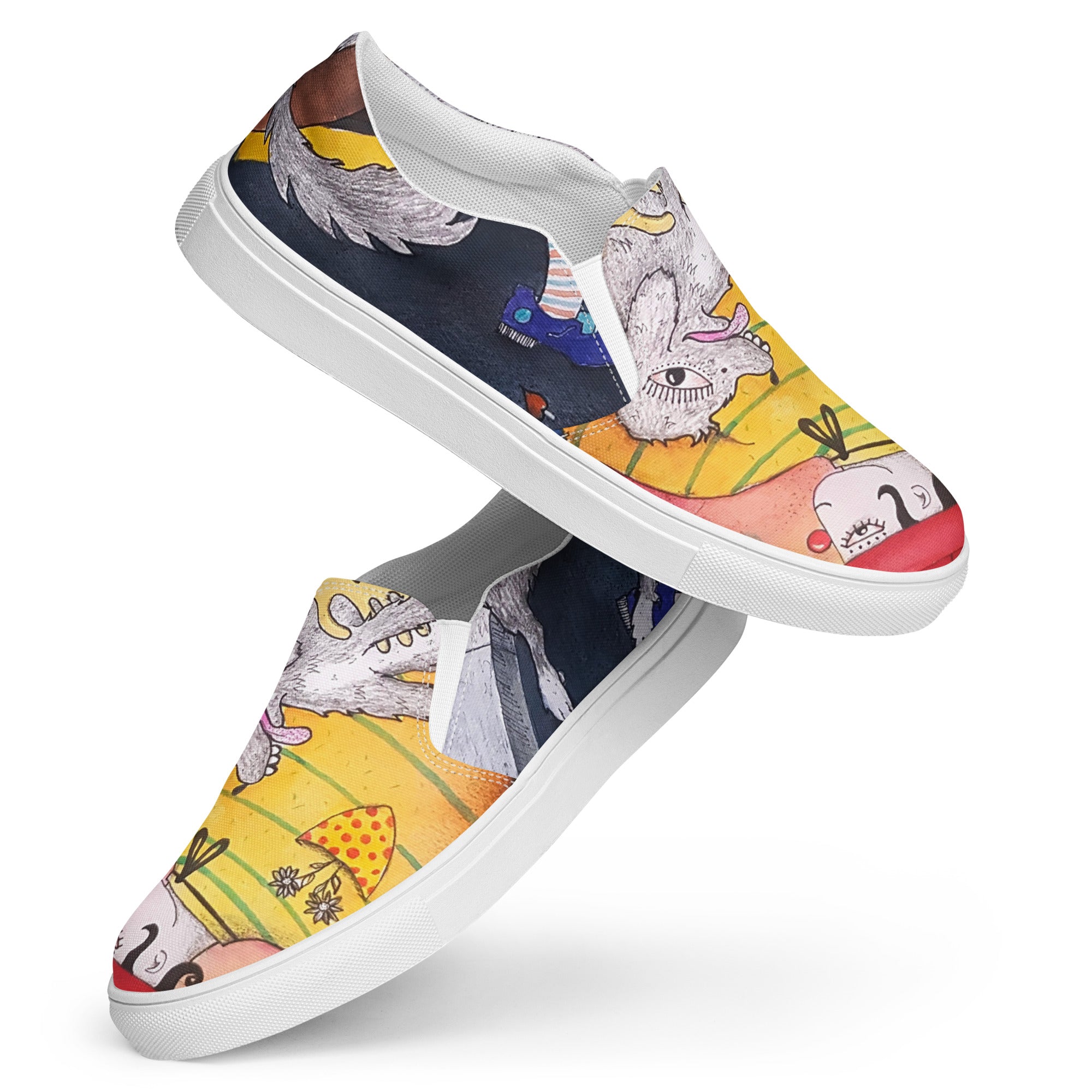 Run slip-on canvas shoes