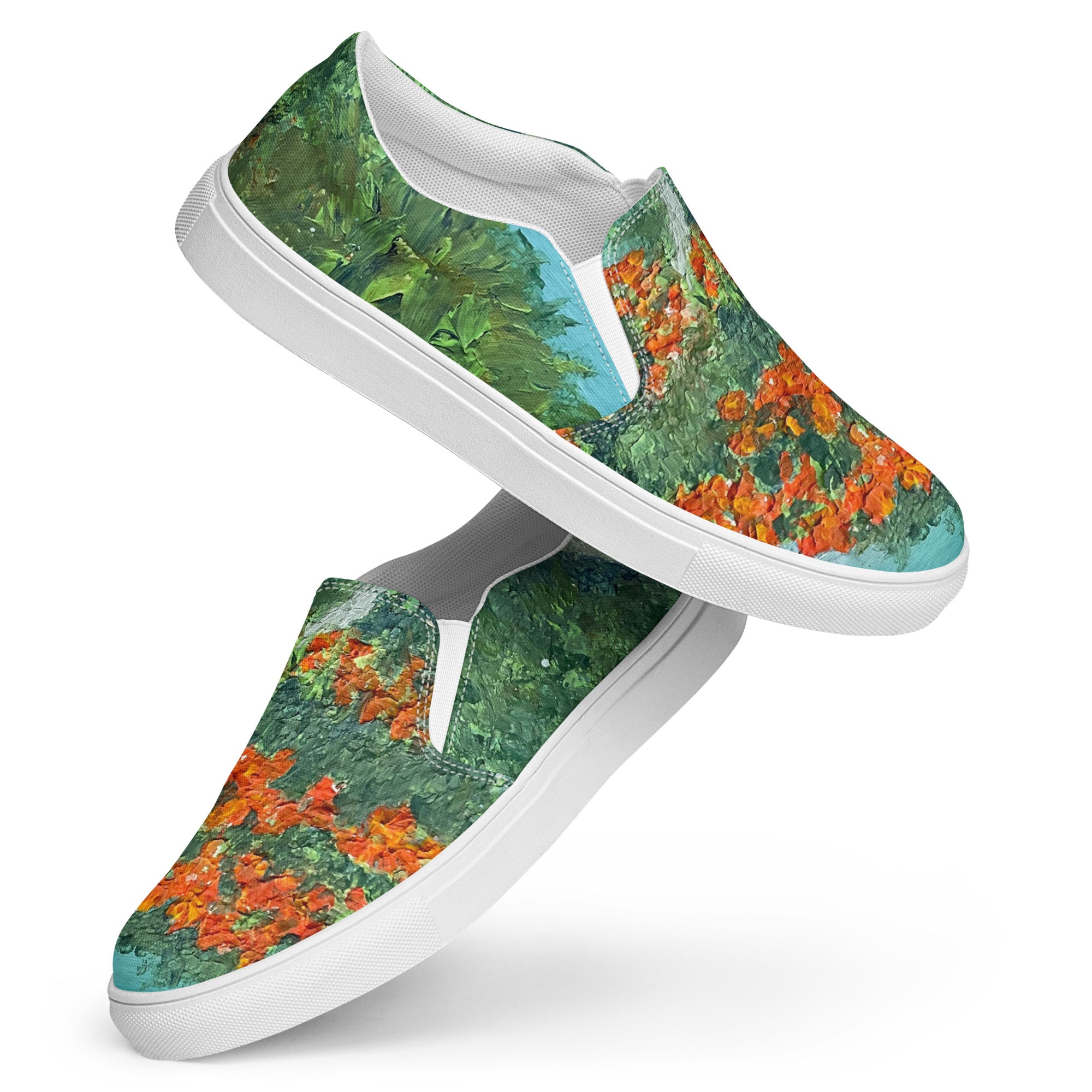 The tree slip-on canvas shoes