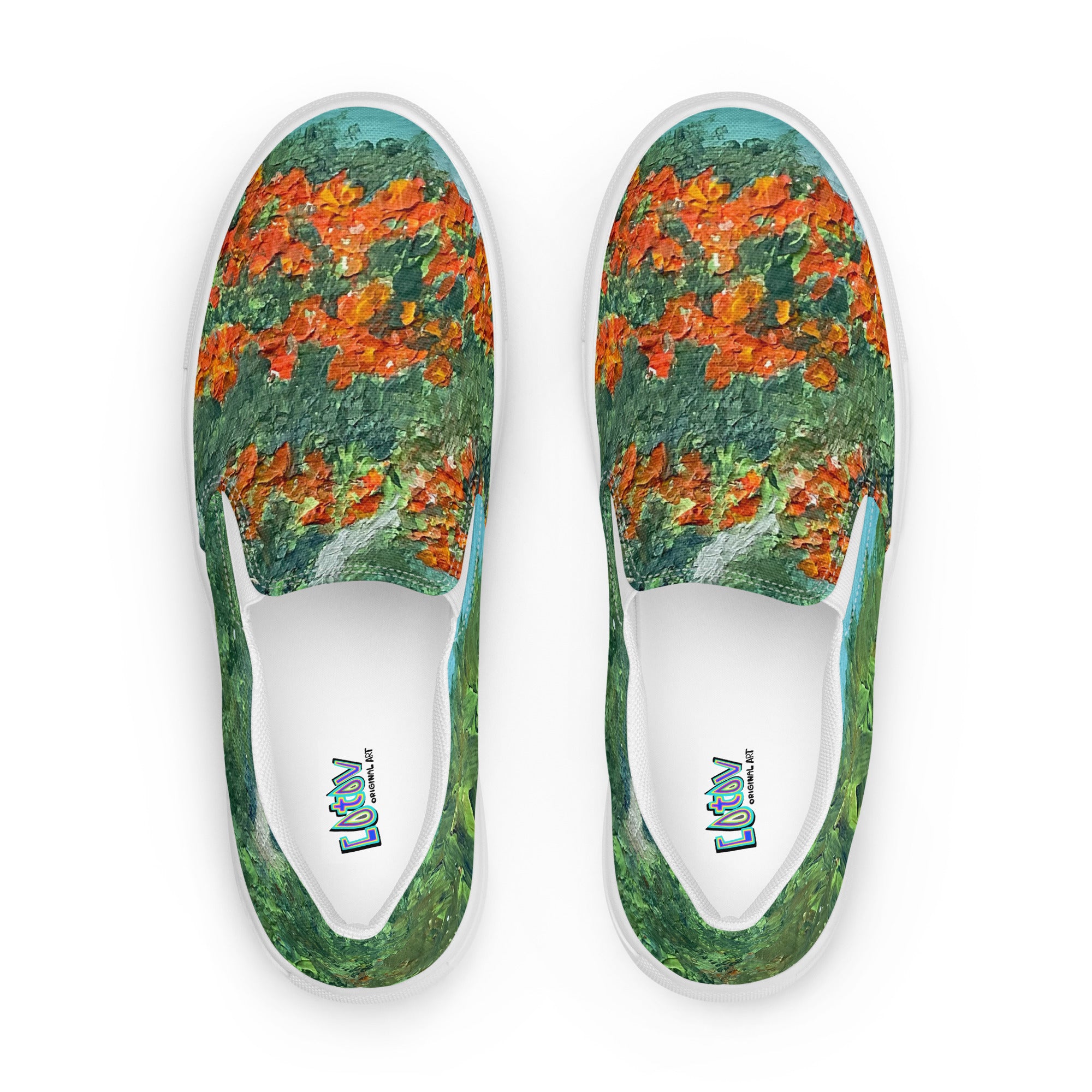 The tree slip-on canvas shoes