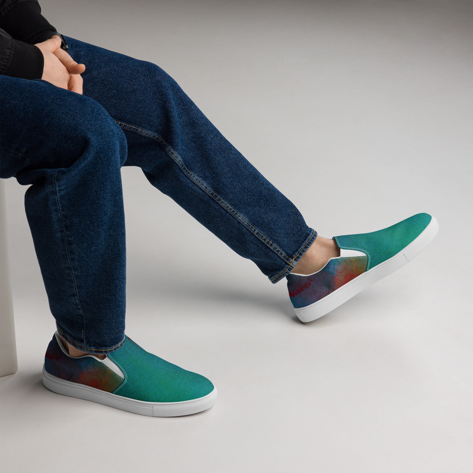 Ink slip-on canvas shoes