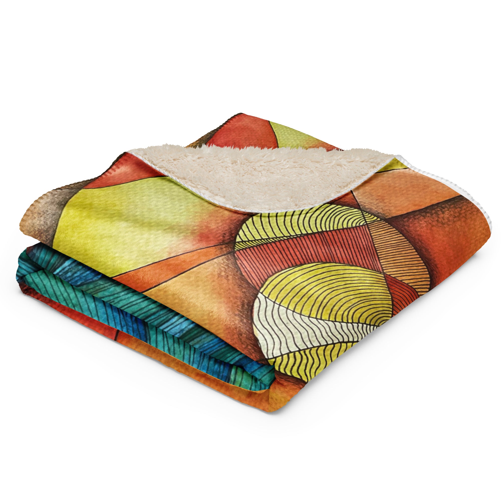 Waves Sherpa blanket