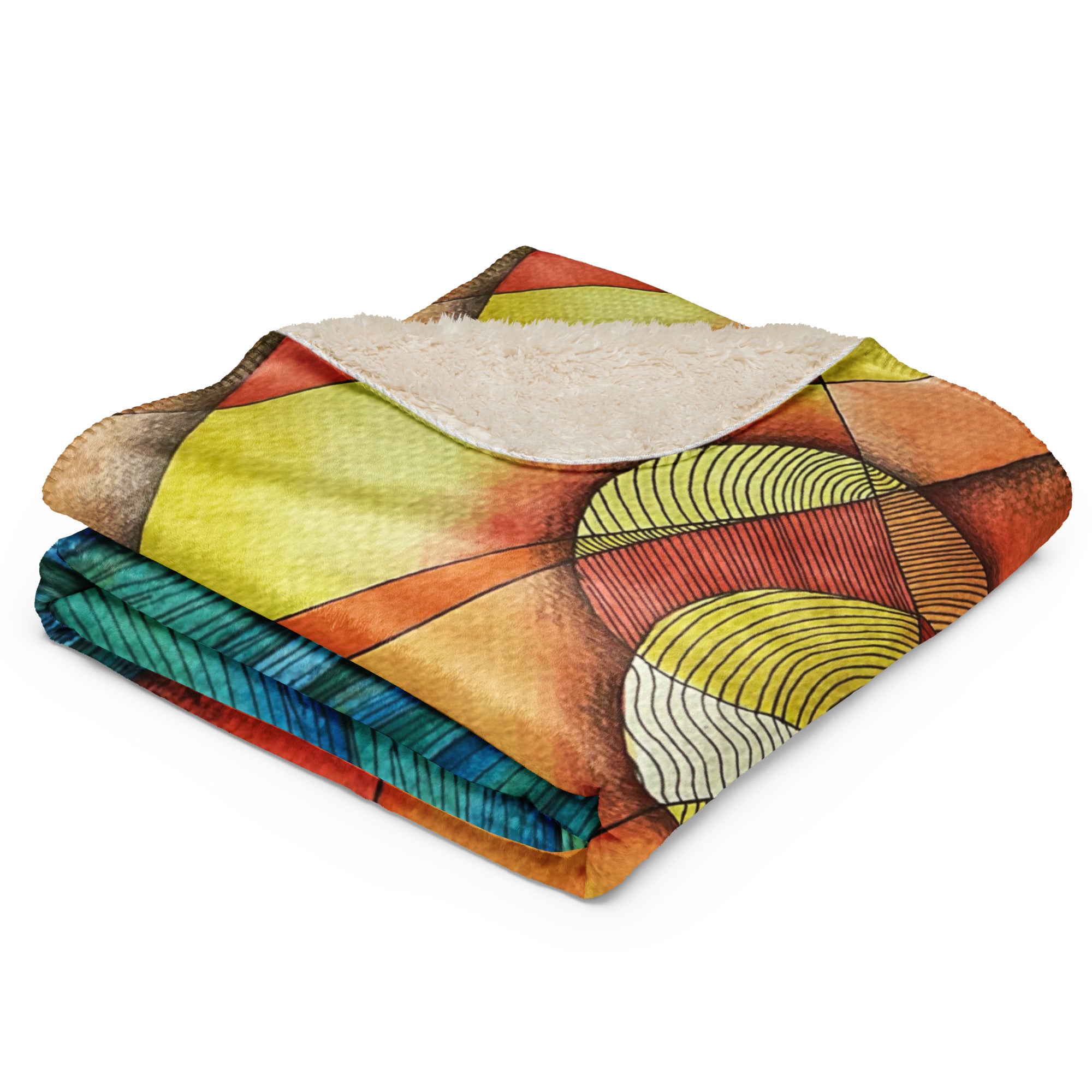 Waves Sherpa blanket