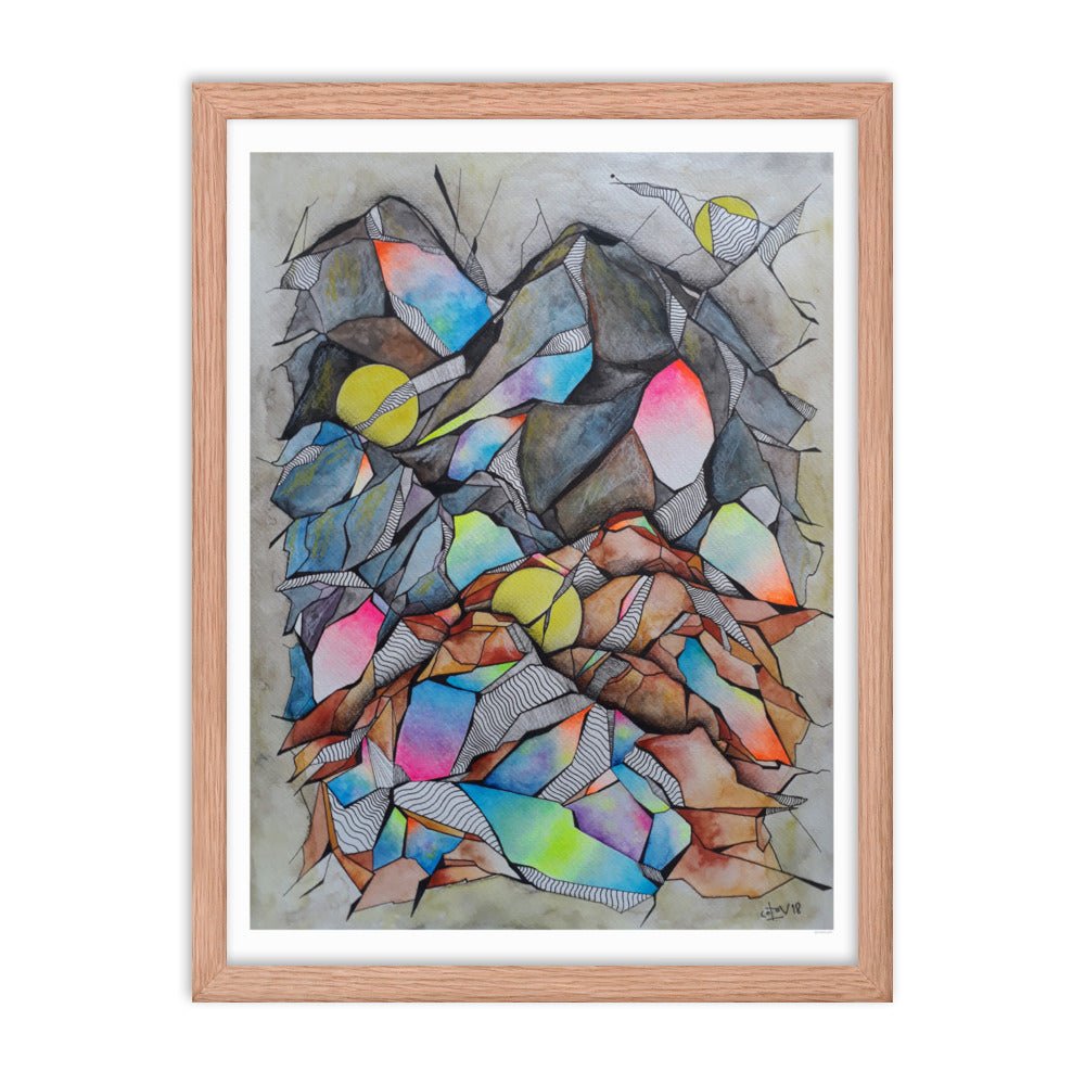 3moon Framed poster - cotovart