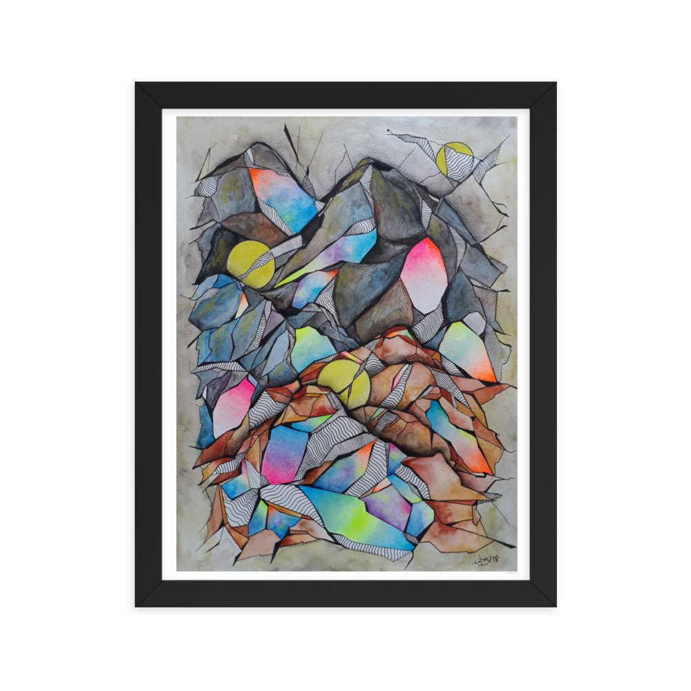 3moon Framed poster - cotovart