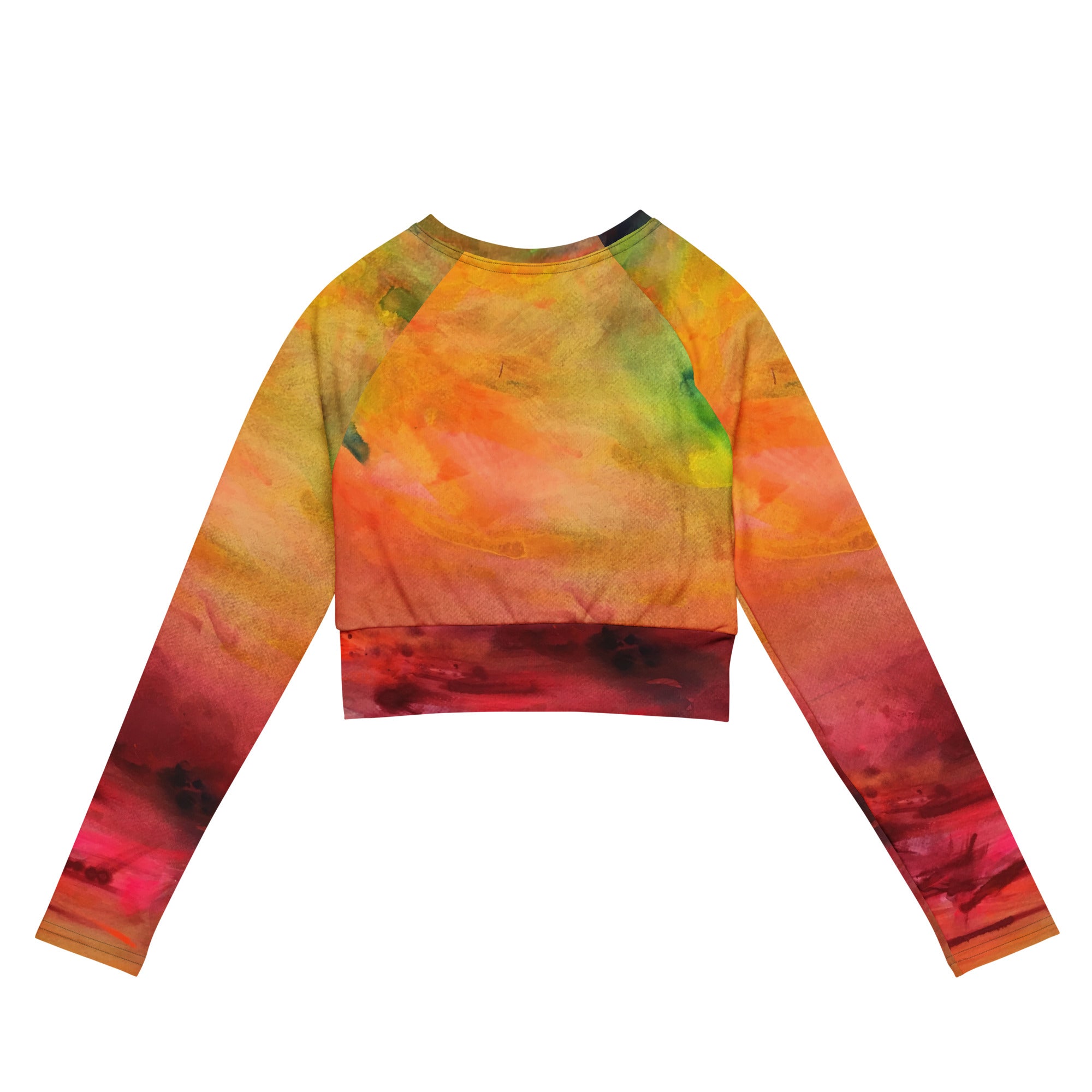 Ink long-sleeve crop top