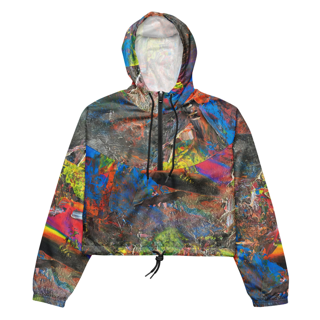 Neón cropped windbreaker