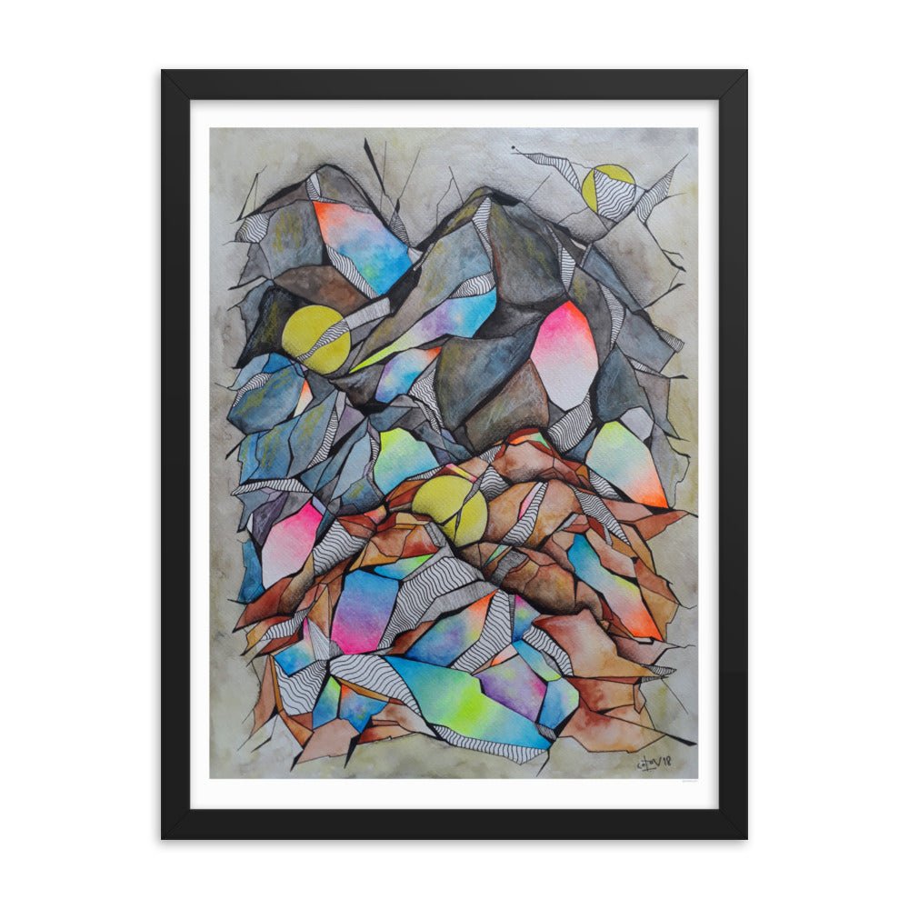 3moon Framed poster - cotovart