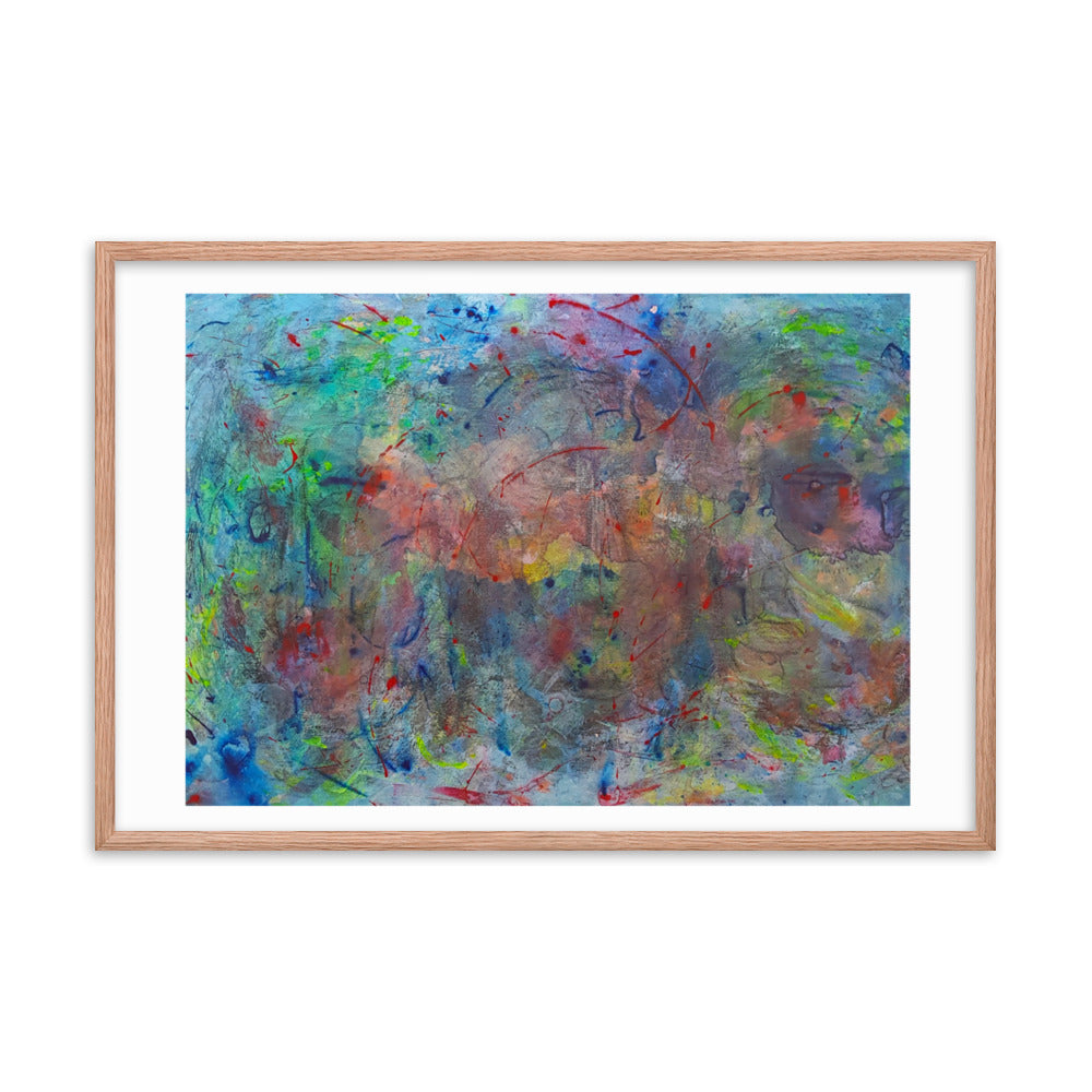 Color contact Framed poster