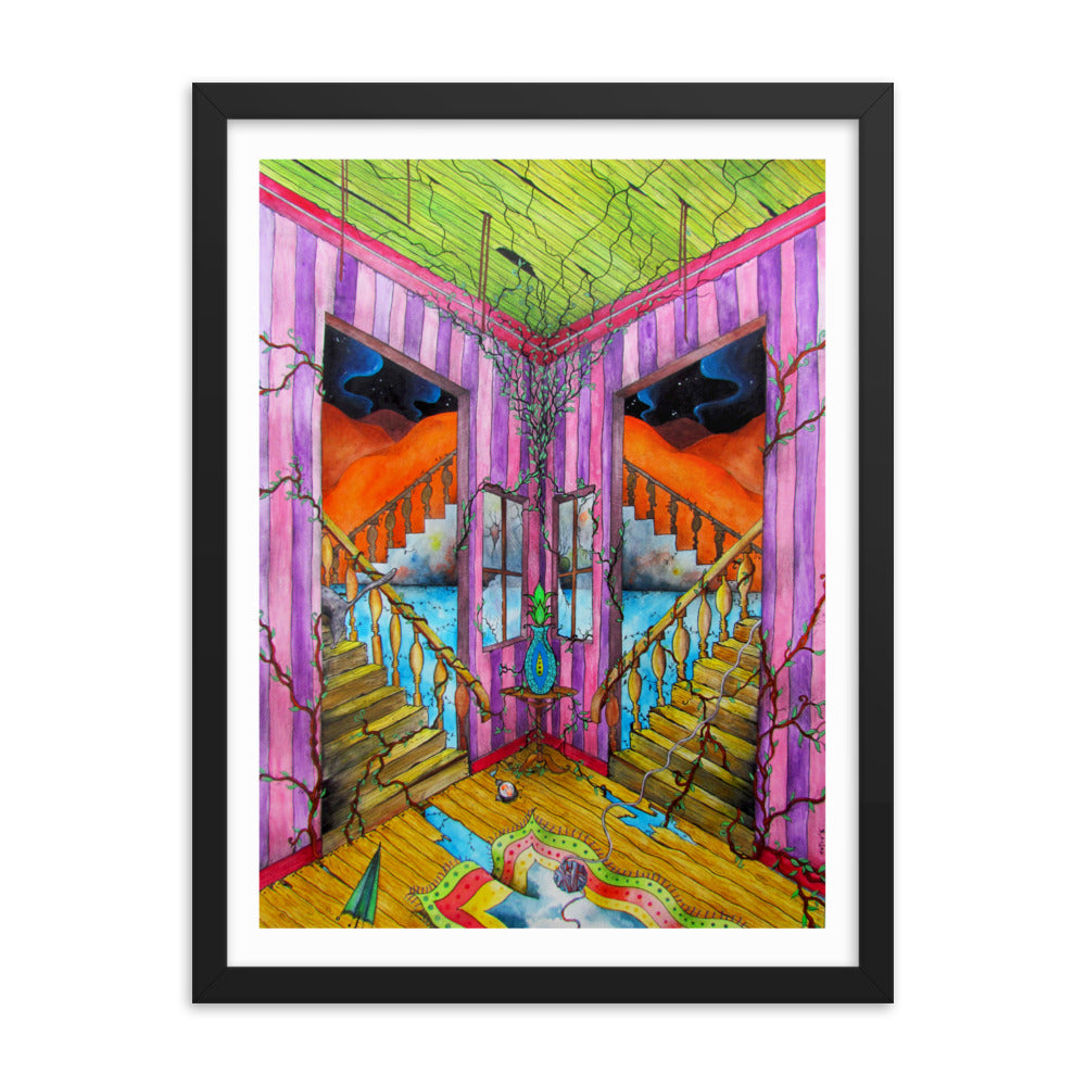 Stairs fine art print framed poster cotov Guerrero the best artists of the world