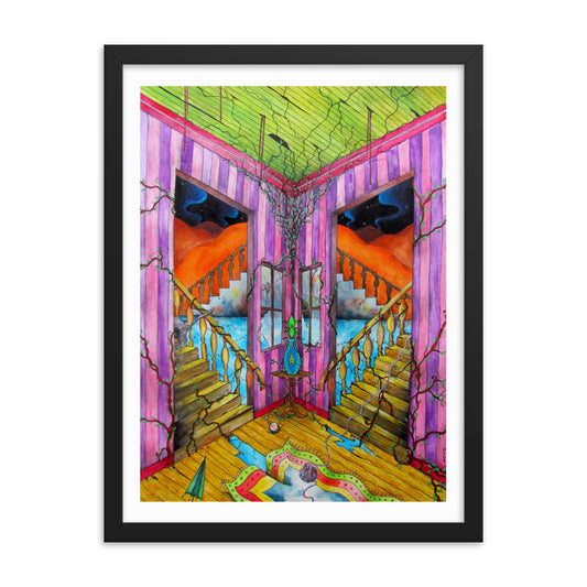 Stairs fine art print framed poster cotov Guerrero the best artists of the world