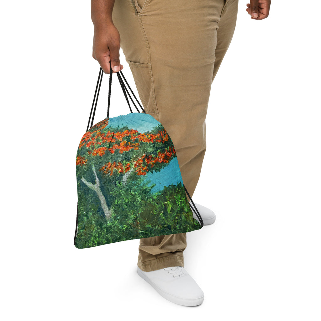 The tree Drawstring bag