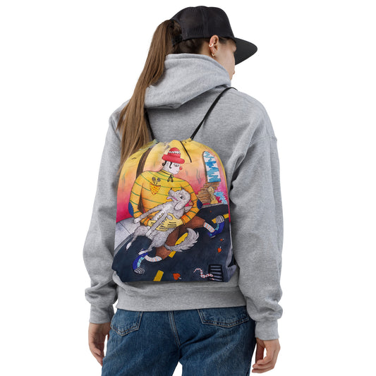 Run Drawstring bag