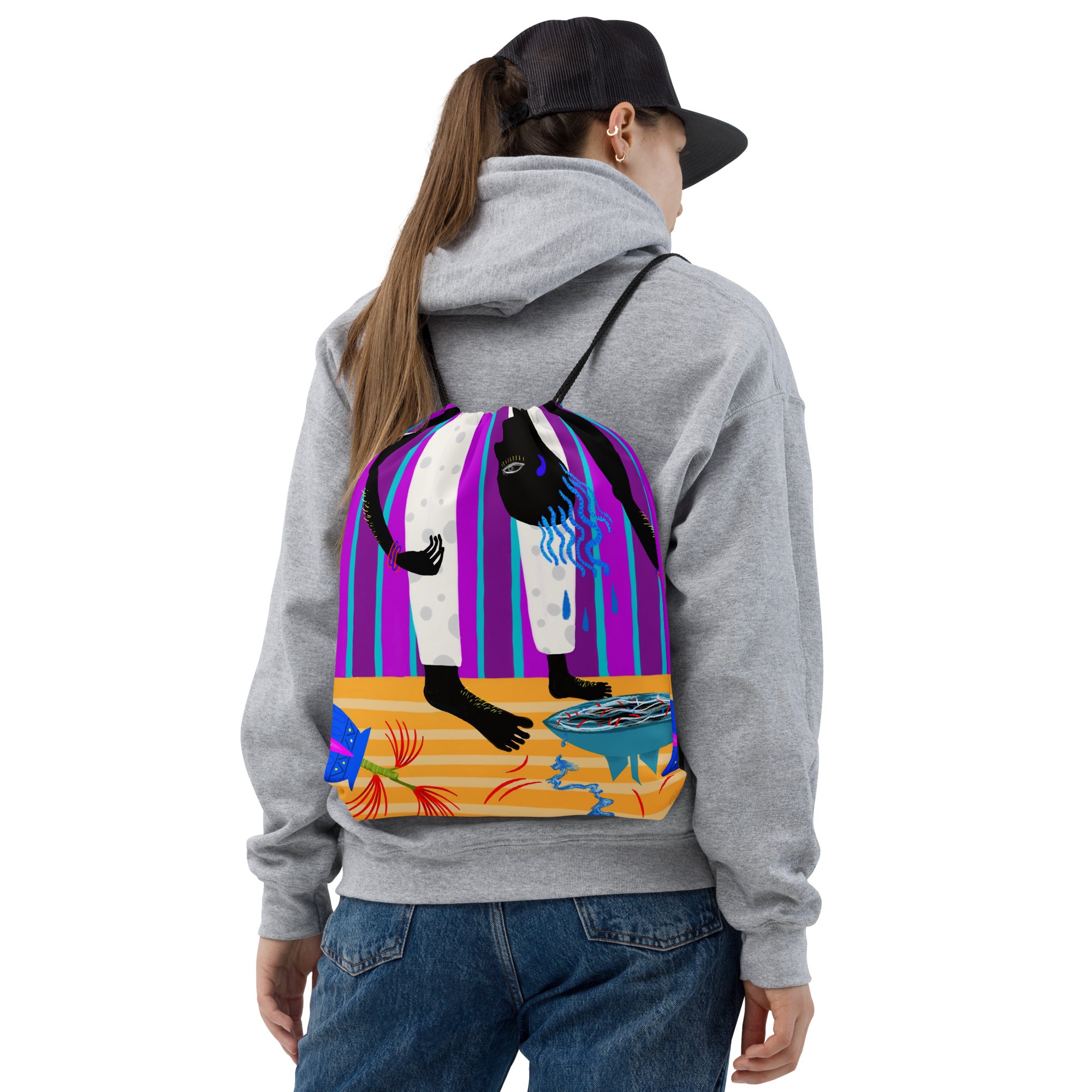 Hair Drawstring bag