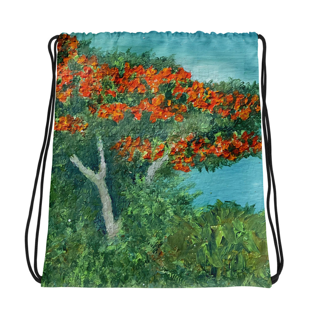 The tree Drawstring bag
