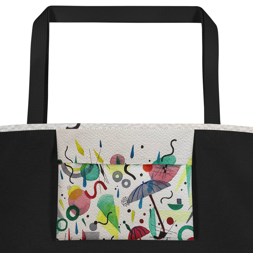 Rain Large Tote Bag