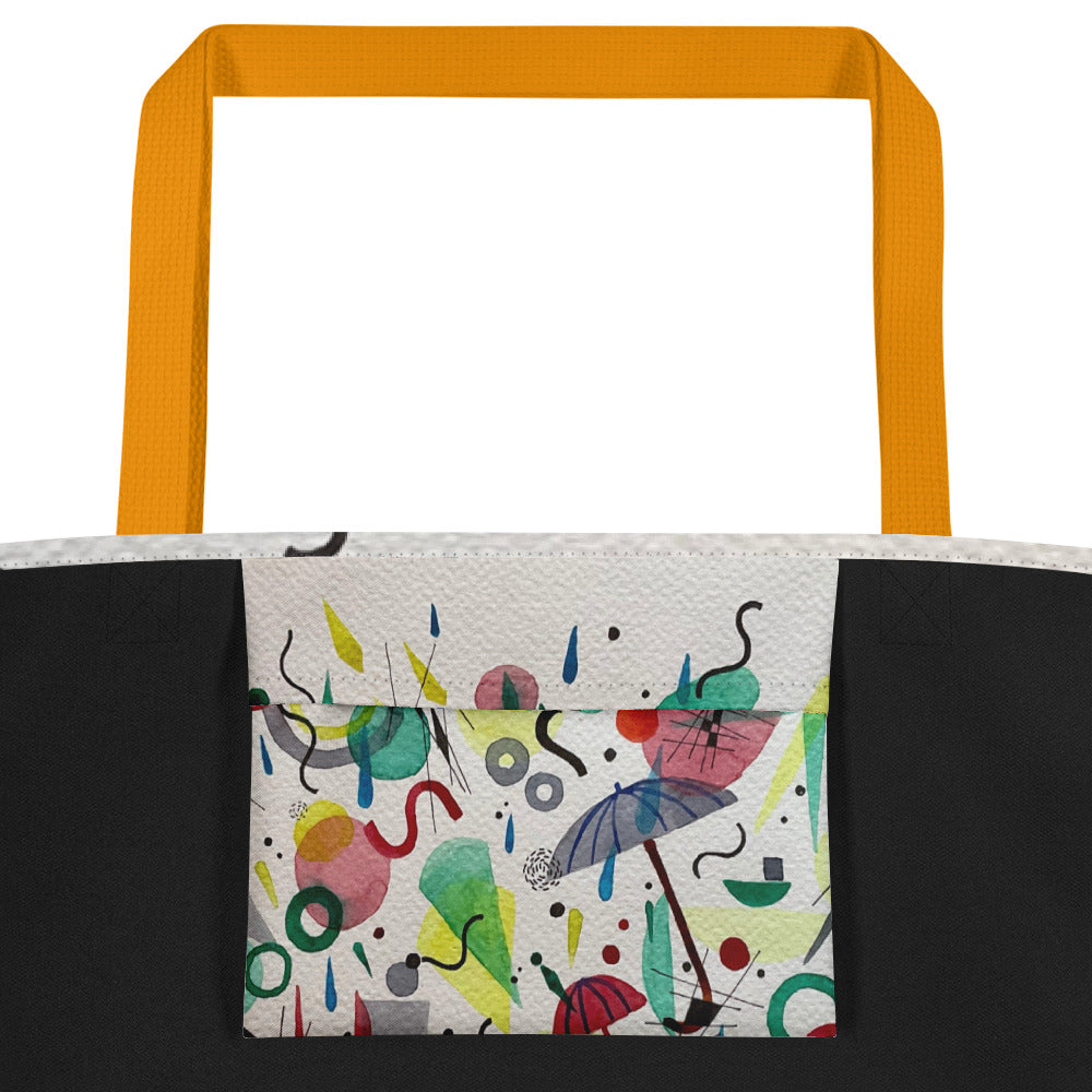 Rain Large Tote Bag