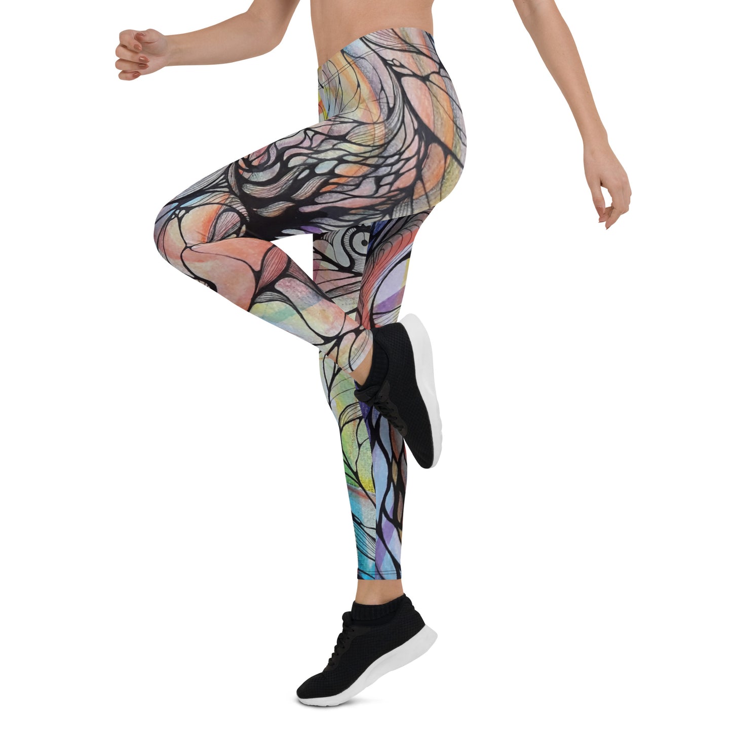 Metal liquid Leggings