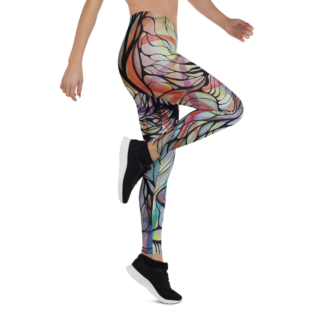 Metal liquid Leggings