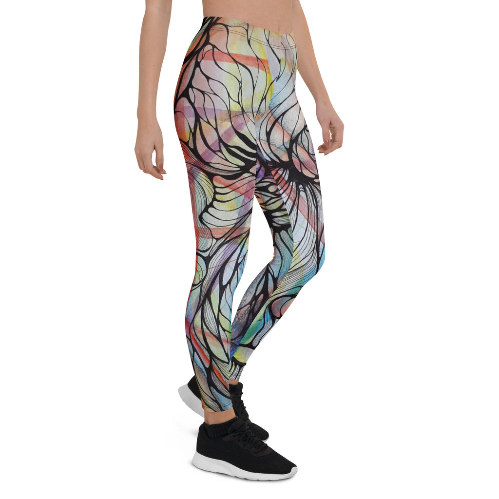 Metal liquid Leggings