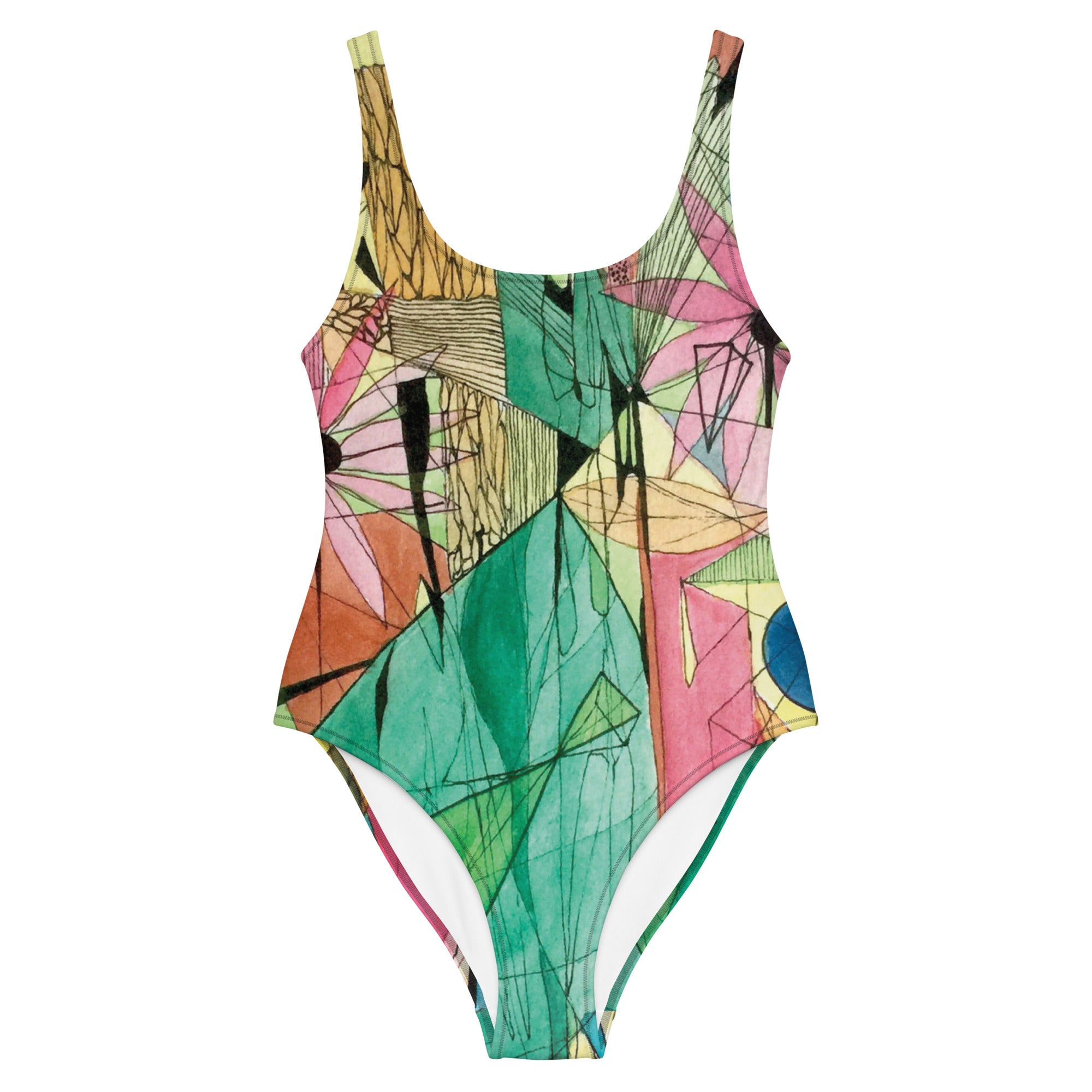 Flower One-Piece Swimsuit