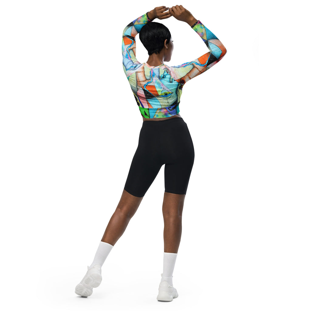 Elemental long-sleeve crop top