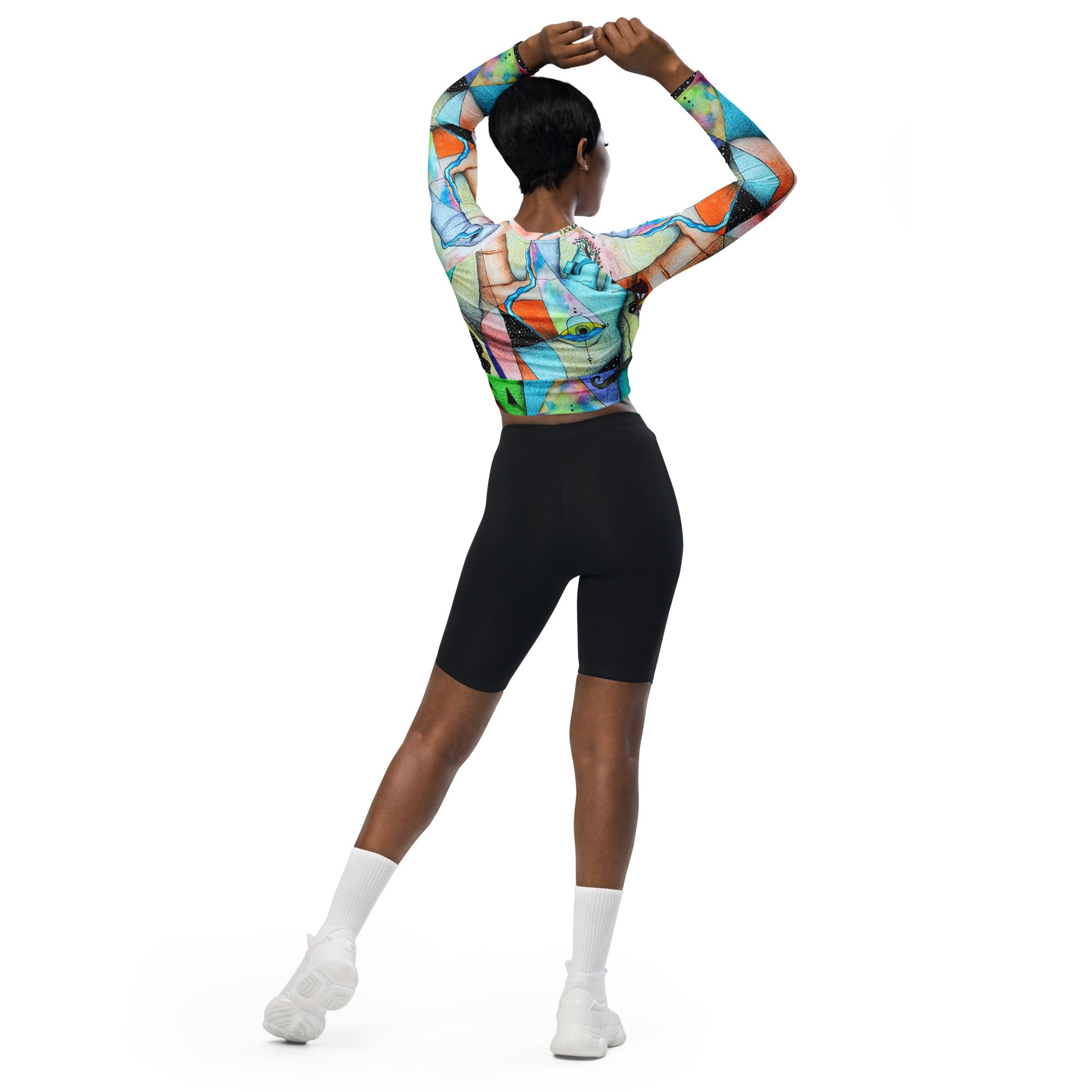 Elemental long-sleeve crop top