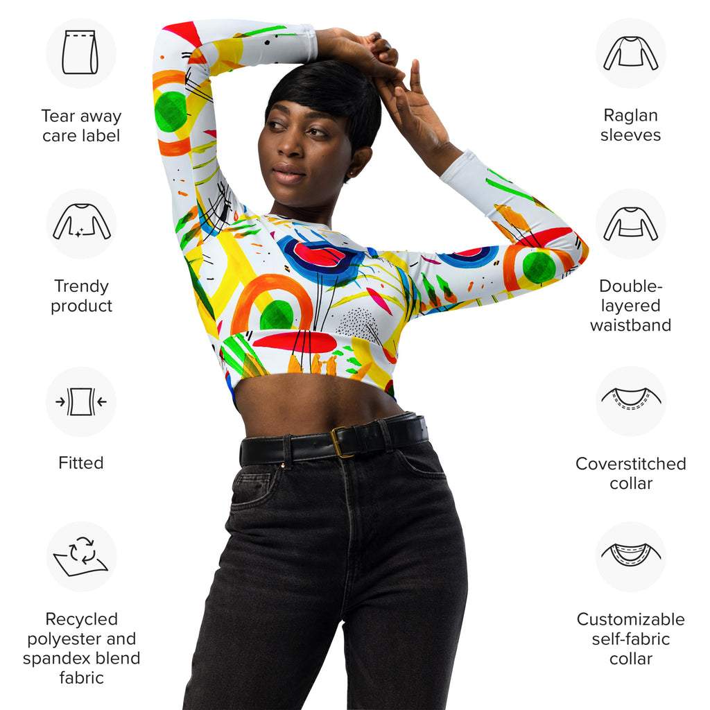 Stellar long-sleeve crop top