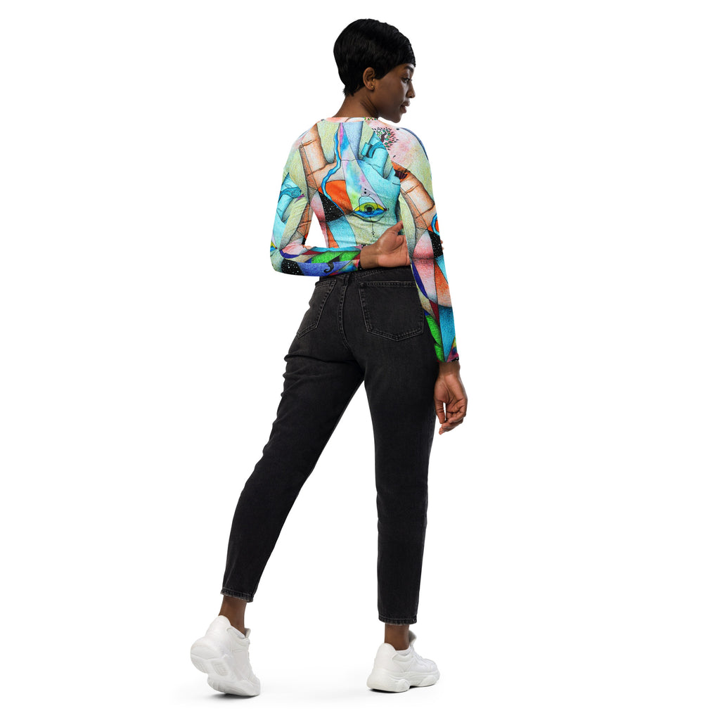 Elemental long-sleeve crop top