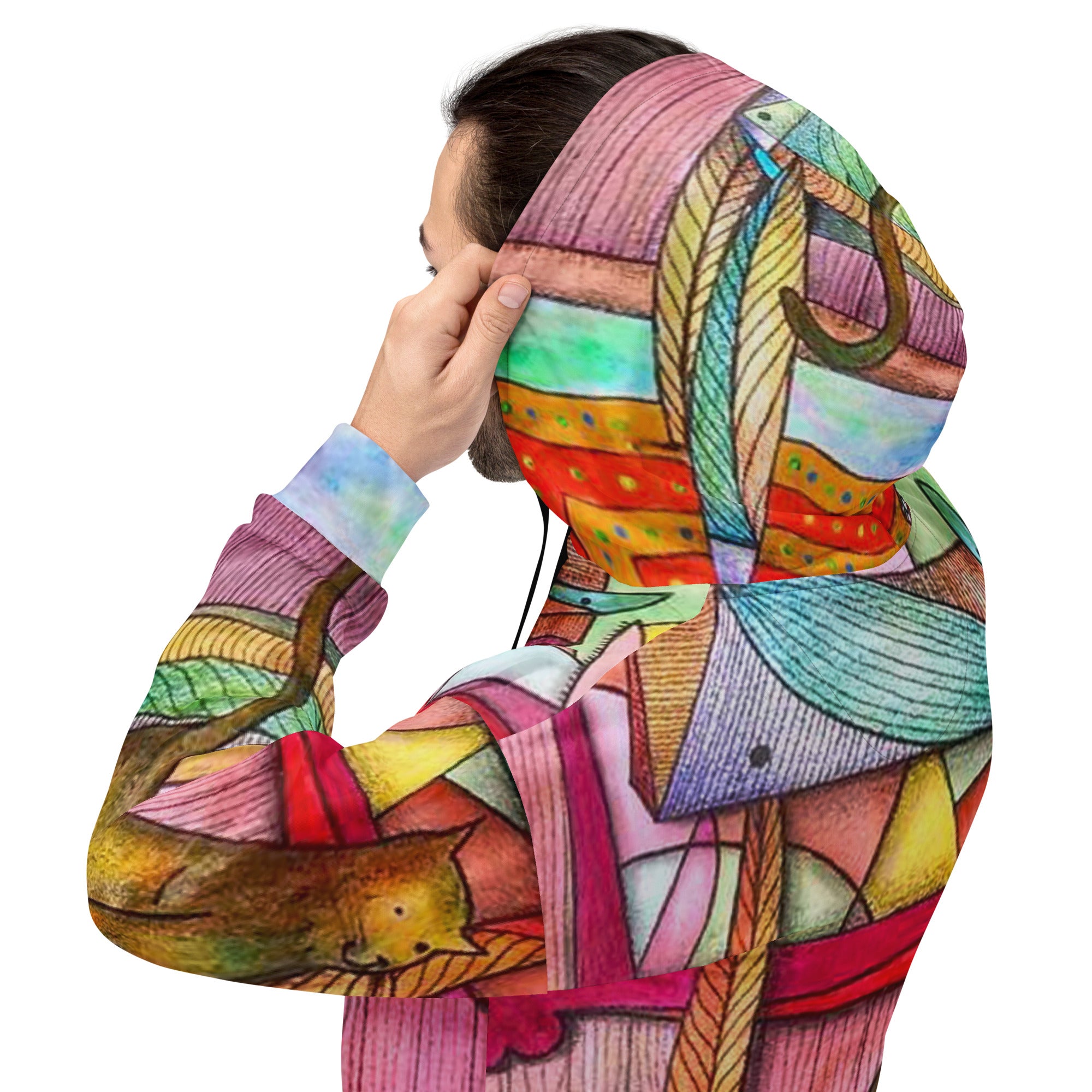 Cat on chair Unisex Hoodie