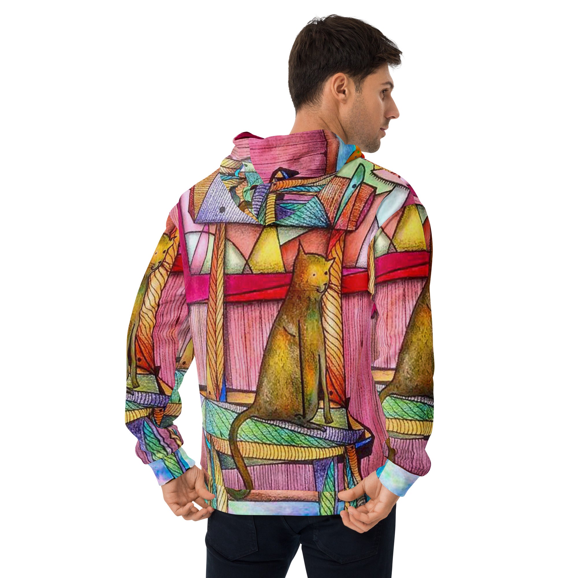 Cat on chair Unisex Hoodie