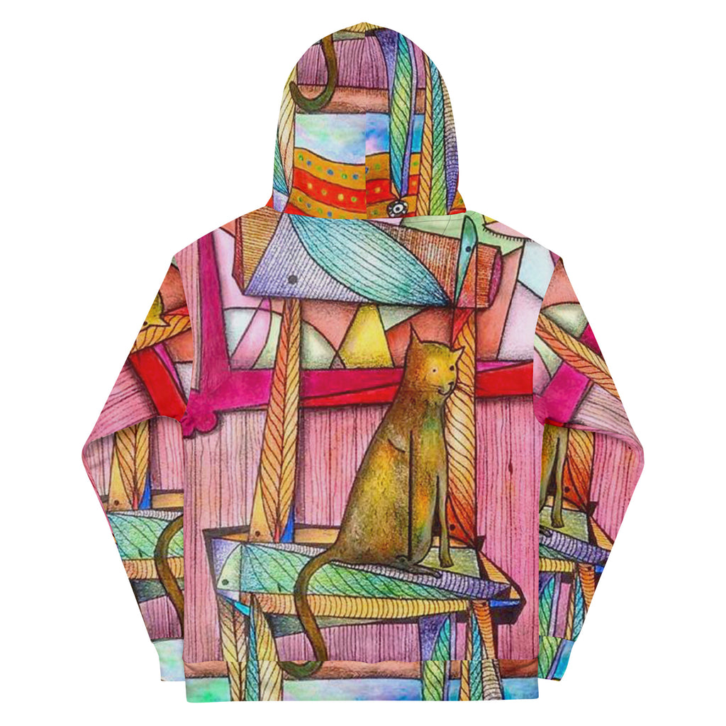 Cat on chair Unisex Hoodie