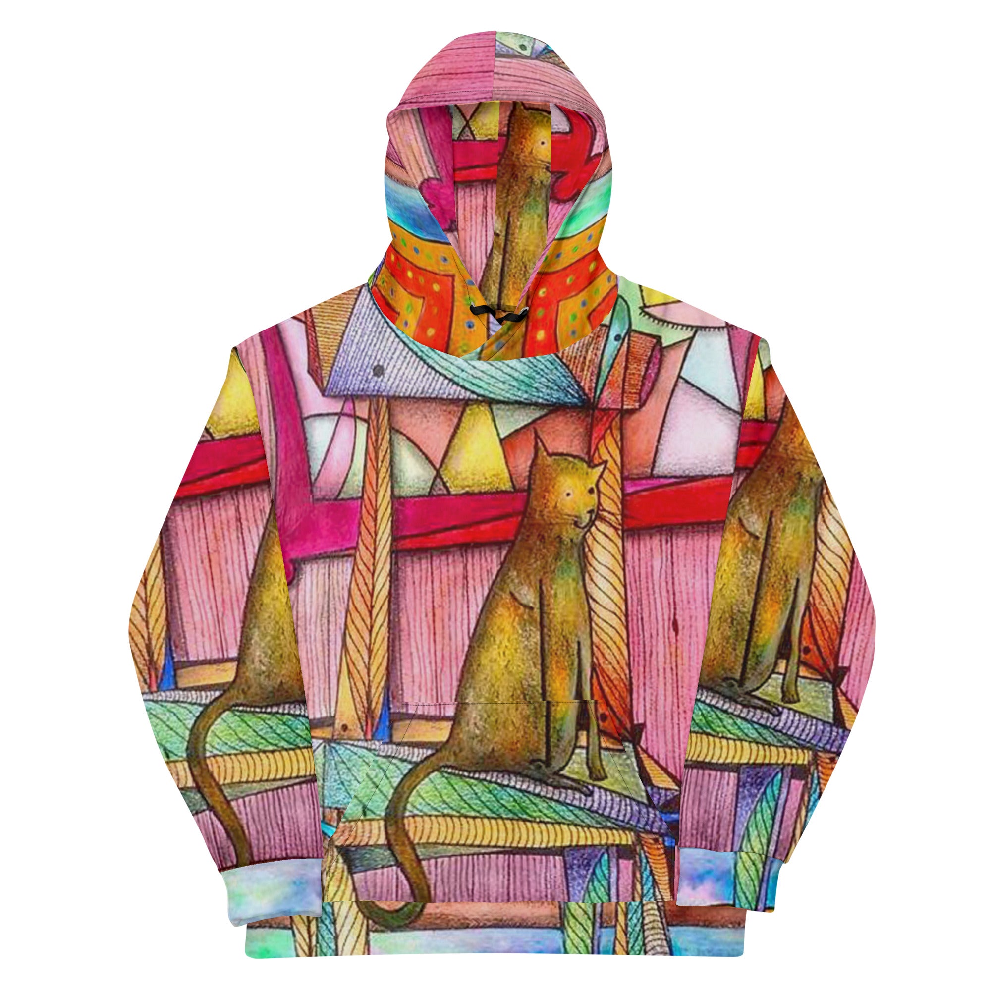 Cat on chair Unisex Hoodie