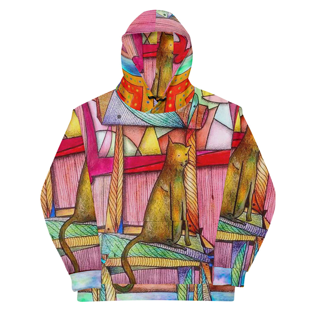 Cat on chair Unisex Hoodie