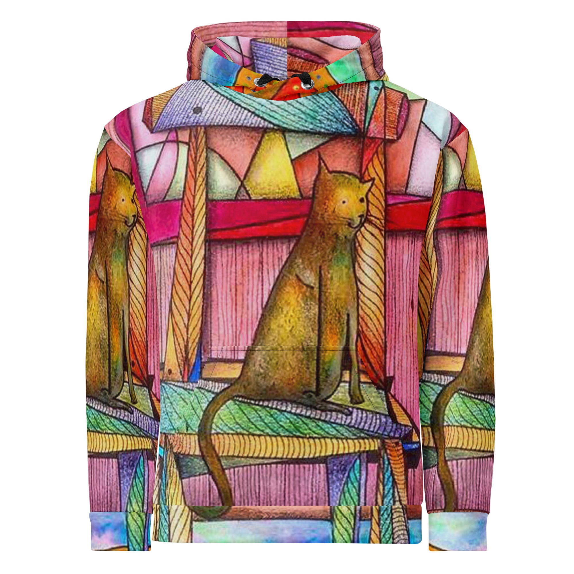 Cat on chair Unisex Hoodie