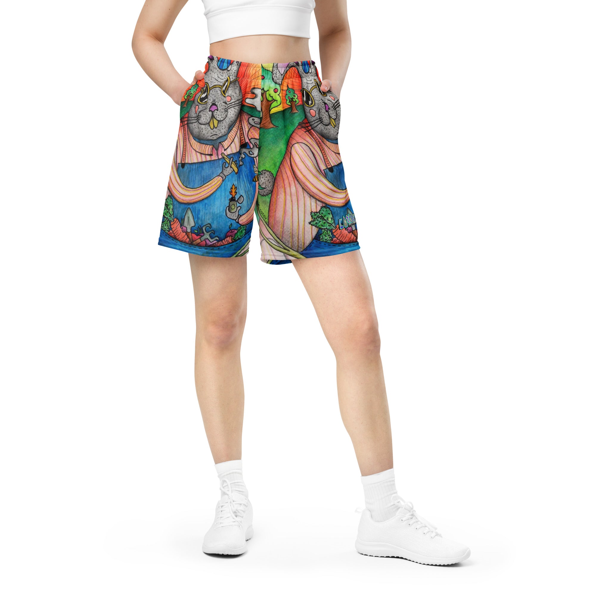 Rabbit mesh shorts