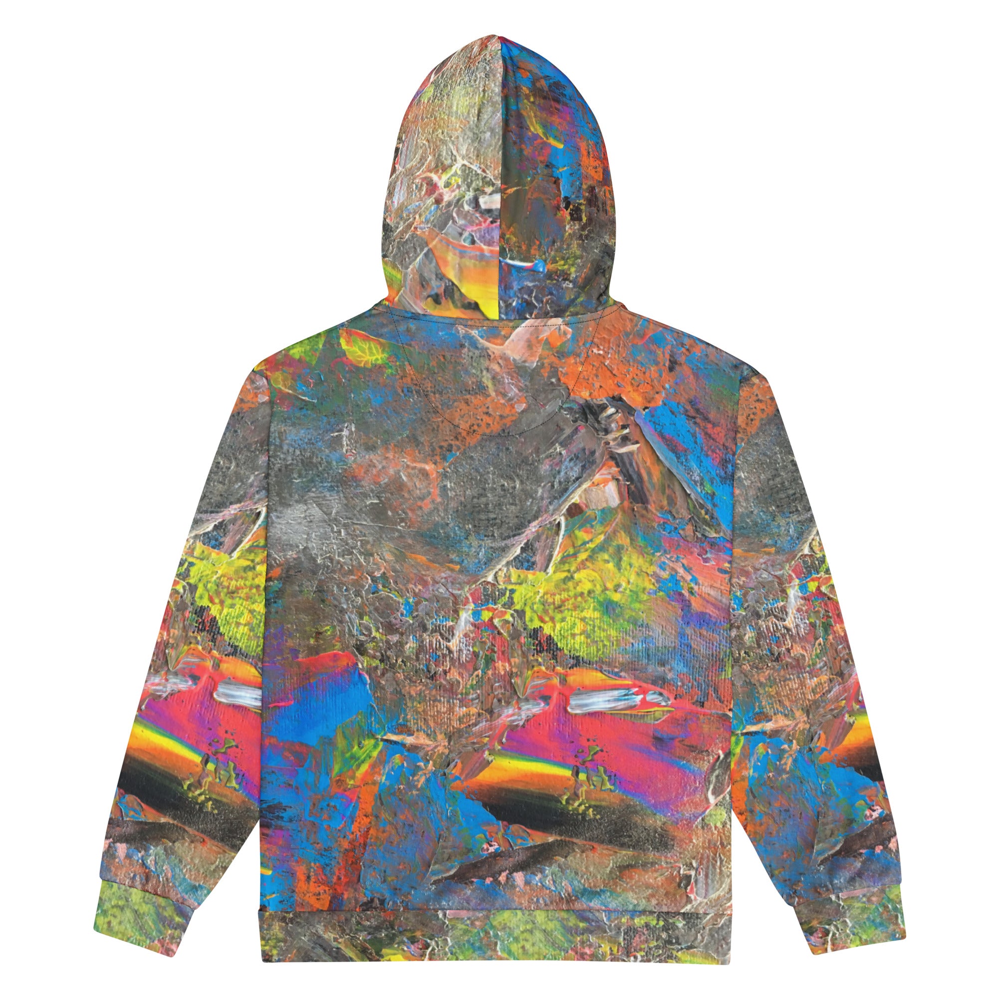 Neon zip hoodie