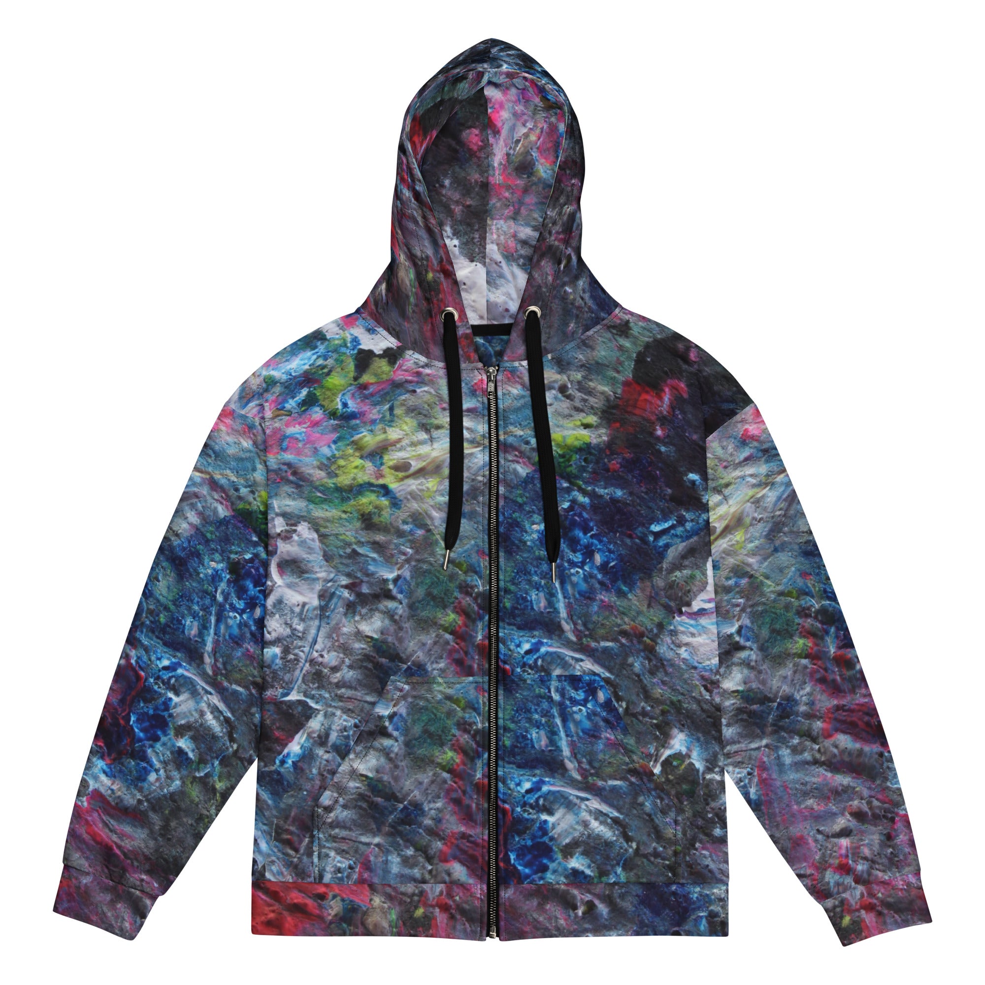 Petroleum zip hoodie